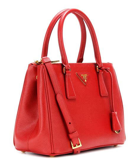 red prada leather bag|prada red handbag leather.